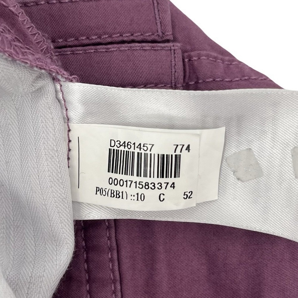 Eddie Bauer Women's 10 Pink Purple Stretch Chino Pants Ankle Crop Straight Leg - Picture 7 of 9